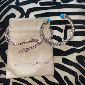 SOLD! David Yurman 7MM Cable Bracelet Turquiose